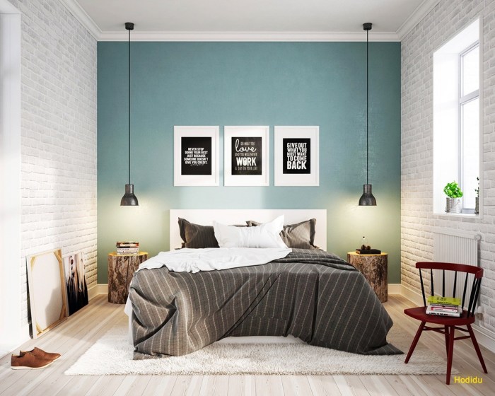 Scandinavian style bedroom design