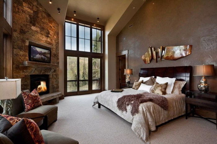 Rustic interior design bedroom